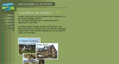 Desktop Screenshot of haus-hoehenblick.de